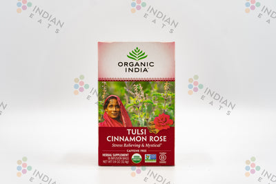 Organic India Tulsi Cinnamon Rose Stress Relieving & Mystical