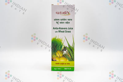 Patanjali Amla-AloeVera Juice w/ Wheat Grass