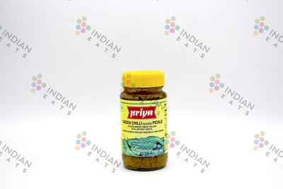 Priya Green Chilli Pickle No Garlic