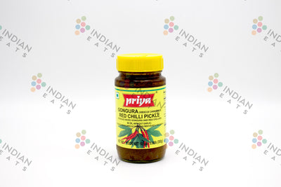 Priya Gongura Red Chilli Pickle (No Garlic)