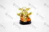 God Statue Ganesh Gold/Orange