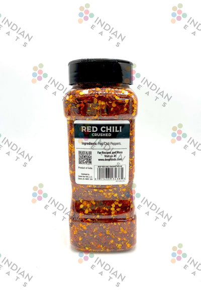 Deep Red Chili Crushed (chilli) in Jar