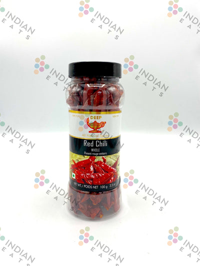 Deep Red Chili Whole (chilli) in Jar