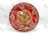 Red Decorative Puja Plate Thali (pooja)